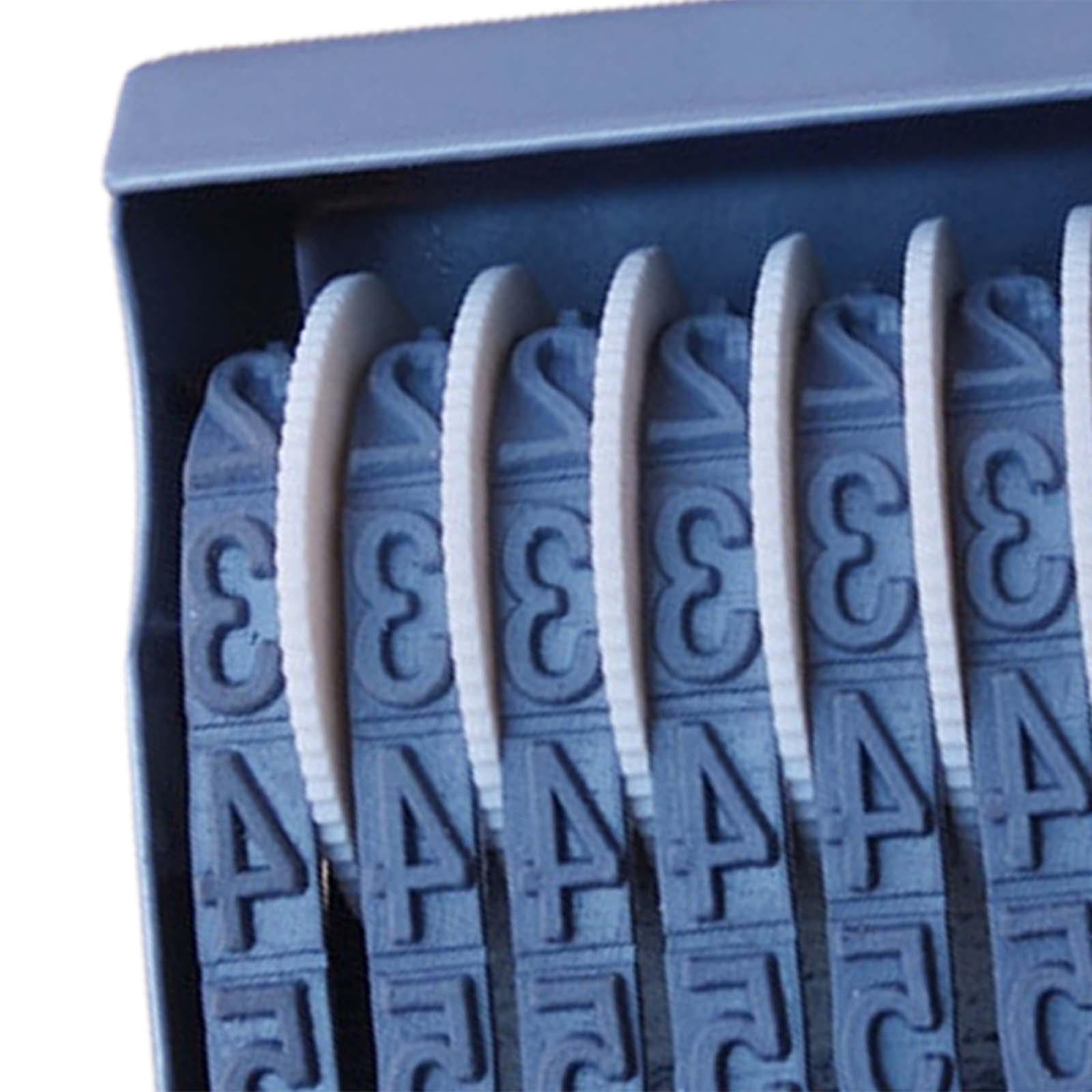 Rubber Date Stamp - Nowoczesny 12-cyfrowy stempel z kółkiem numerującym,