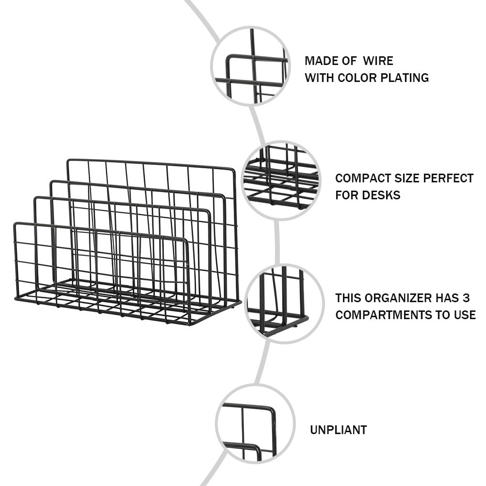 Metalowy organizer na biurko d – Magazine Holder Rack recenzja i cena