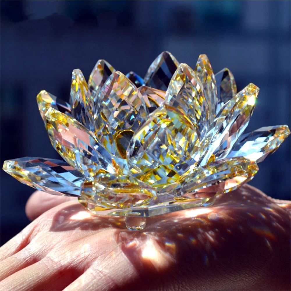 Kryształowy kwiat lotosu figur – Paper Weight Crystal recenzja i cena