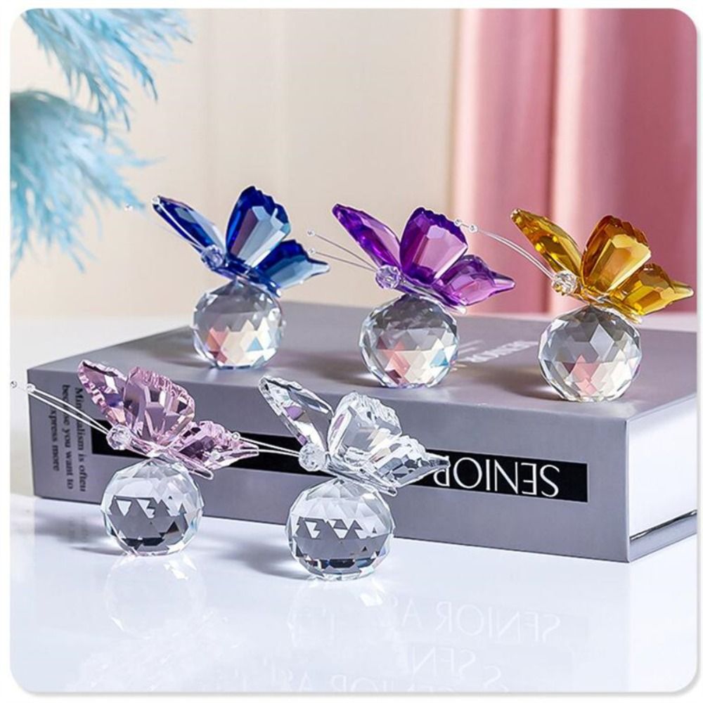 Kryształowy motyl z kulką figu – Paper Weight Crystal recenzja i cena